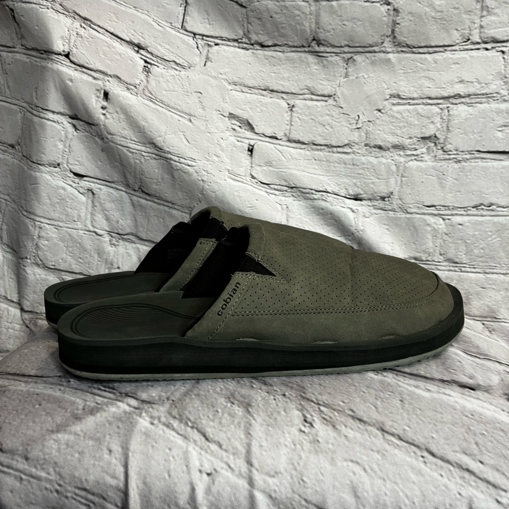 Cobian Men's Cardiff-Mule Clog‎ Slip-On Shoes Gray Slippers Casual Relaxed Sz 15